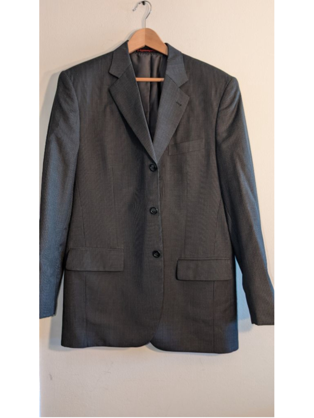 Rajarwongse Clothier Gray Pinstripe Sport Coat Blazer, Men's